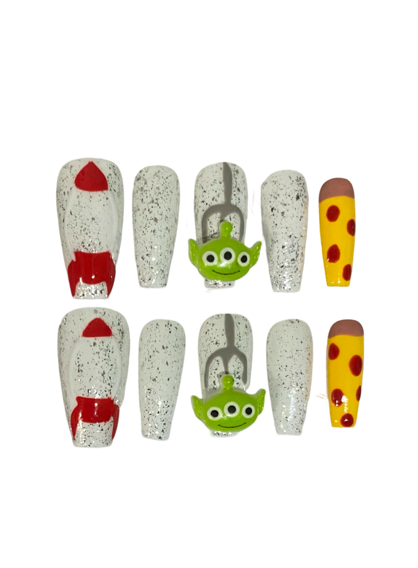 Pizza Planet Nails