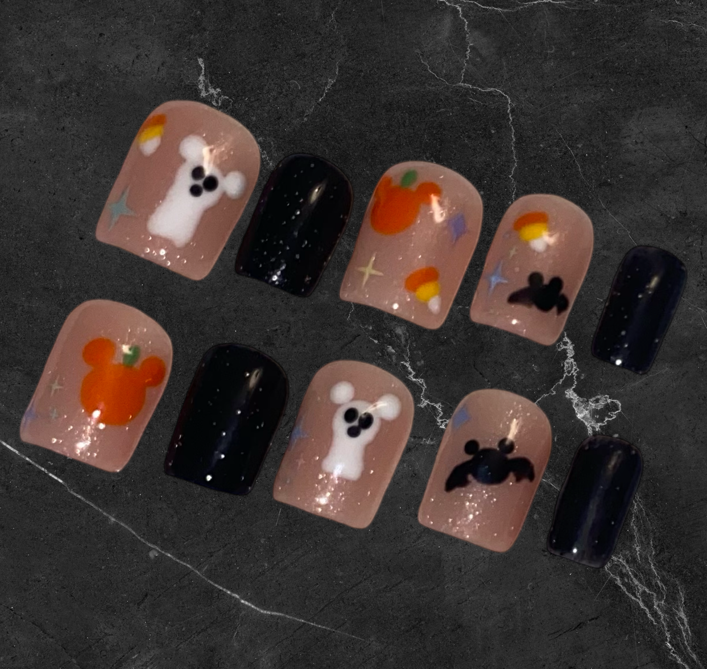 Mickey Halloween Nails