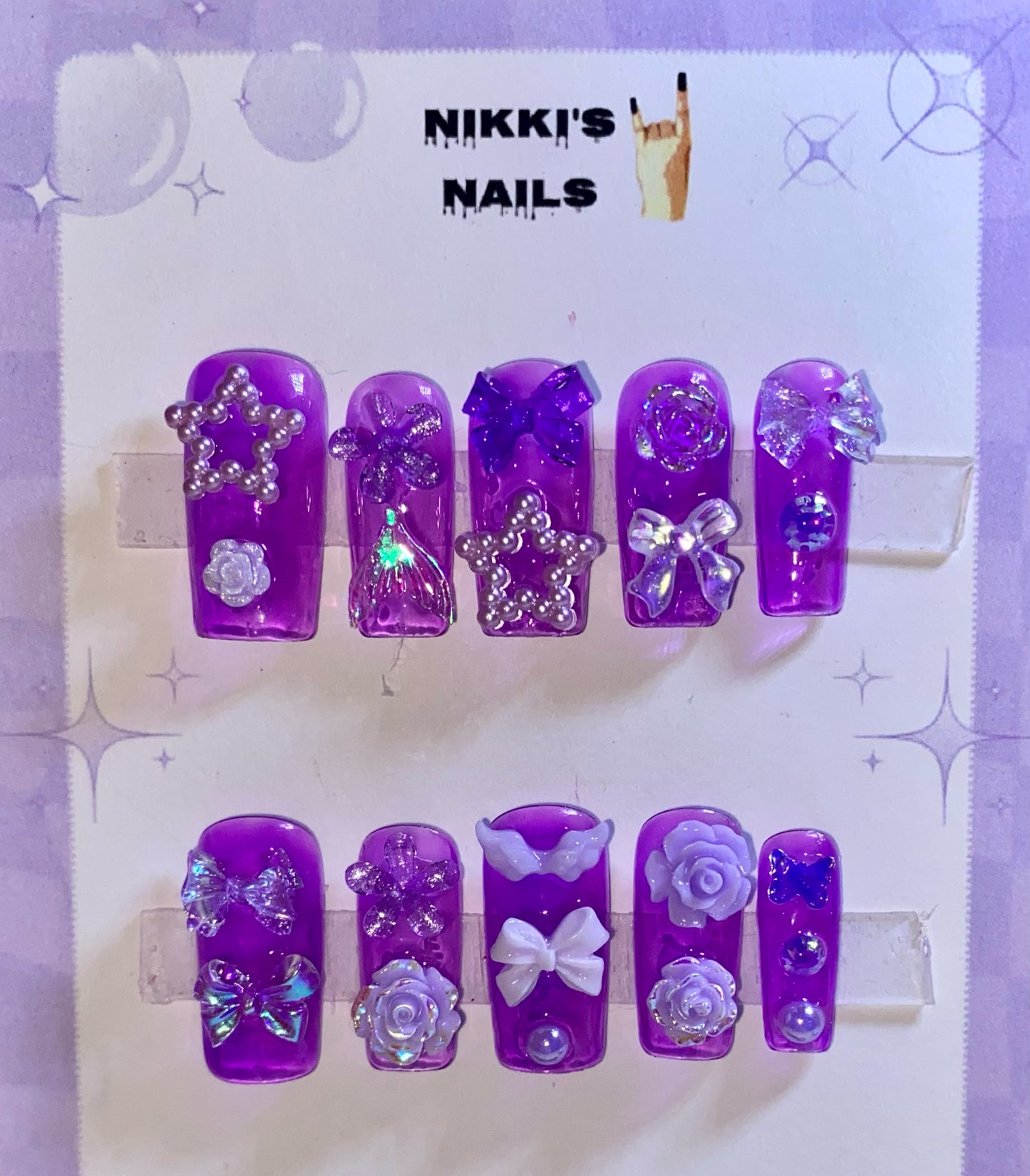 Purple Breanna Nails