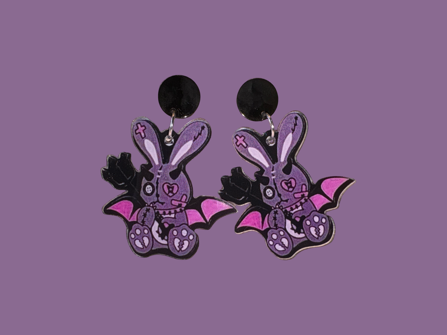 Bunny Bat Earrings