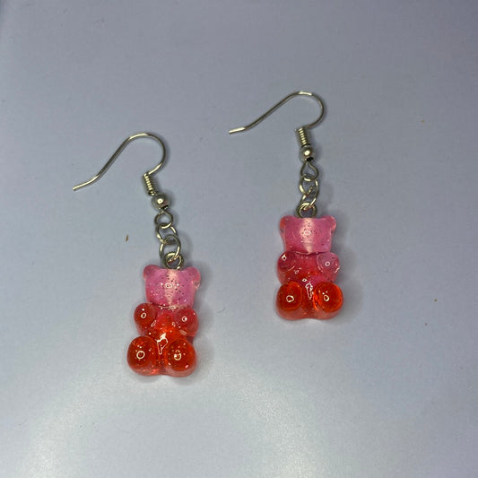 Cherry Gummy Bear Earrings