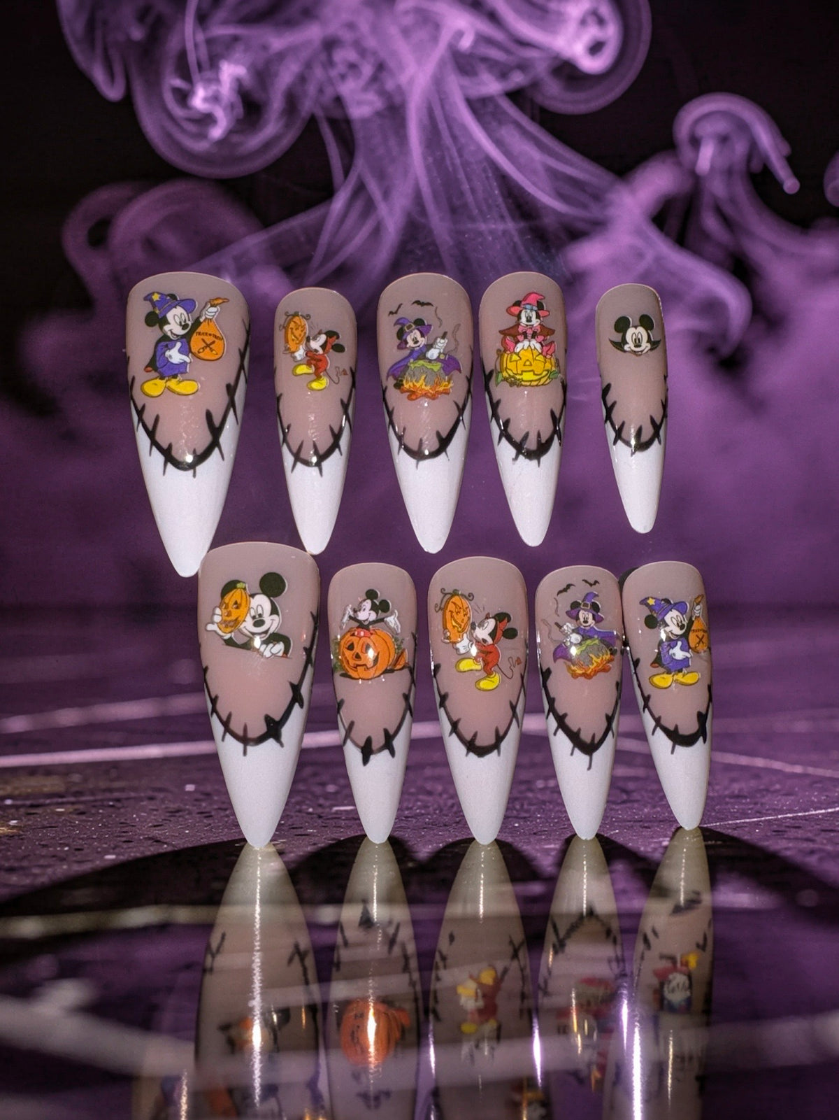 Disney Halloween Nails