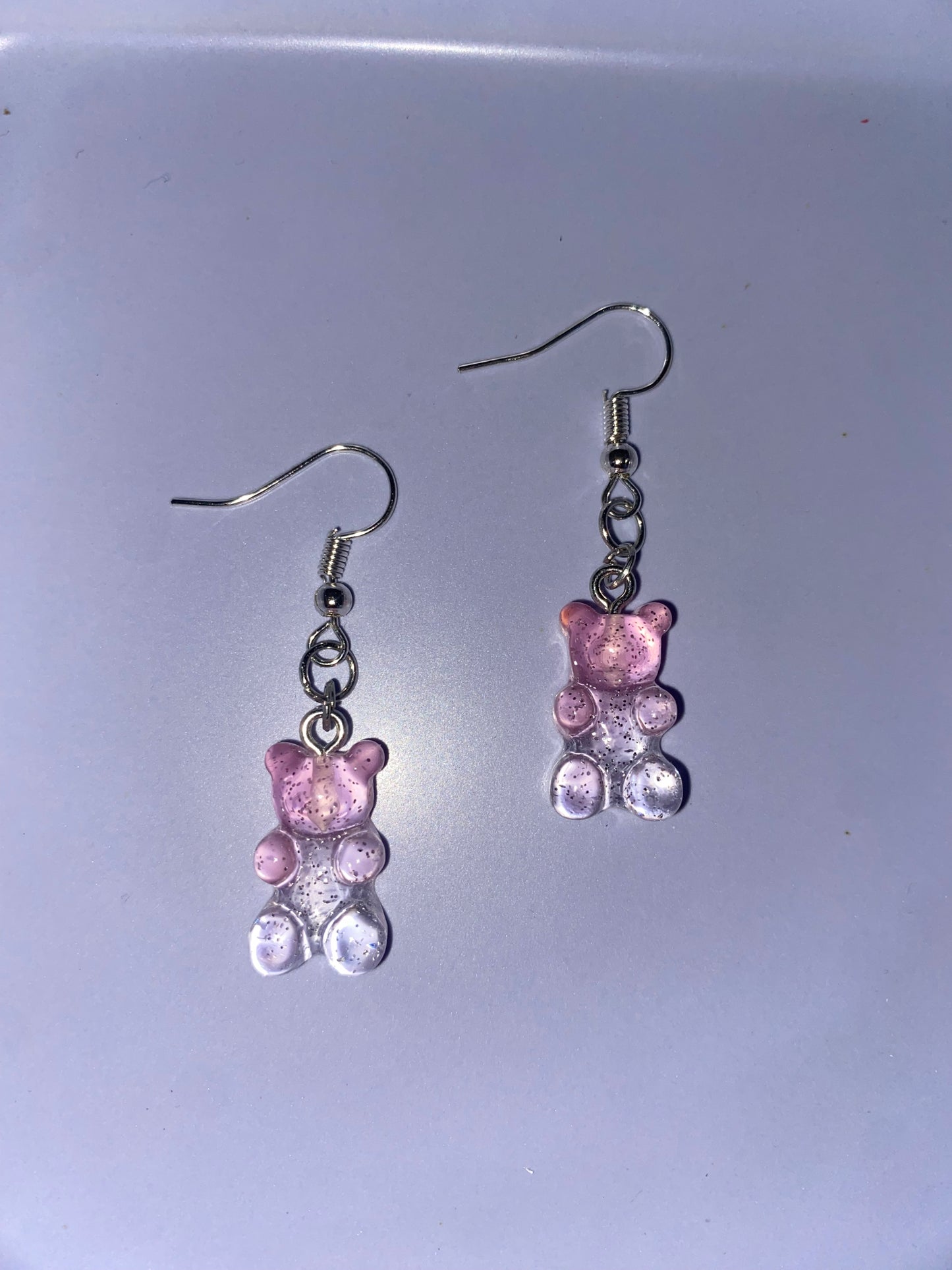 Pink Gummy Bear Earrings