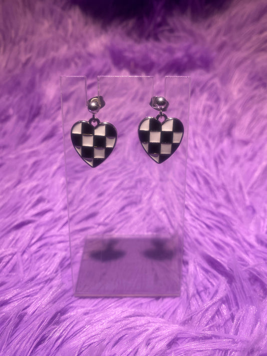 Checker Earrings