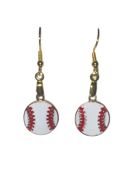 Baseball Earrings