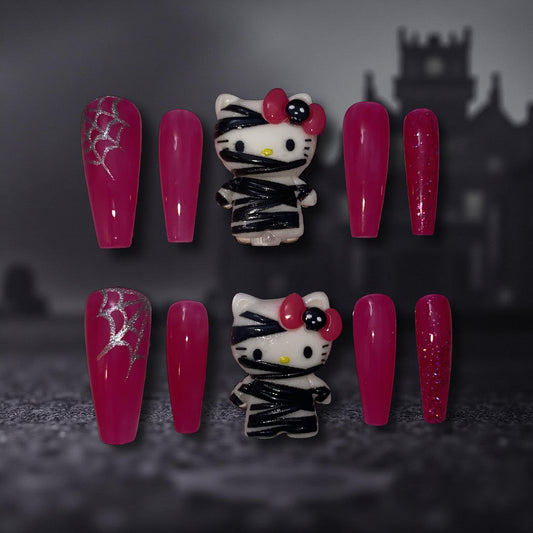 Mummy Kitty Nails